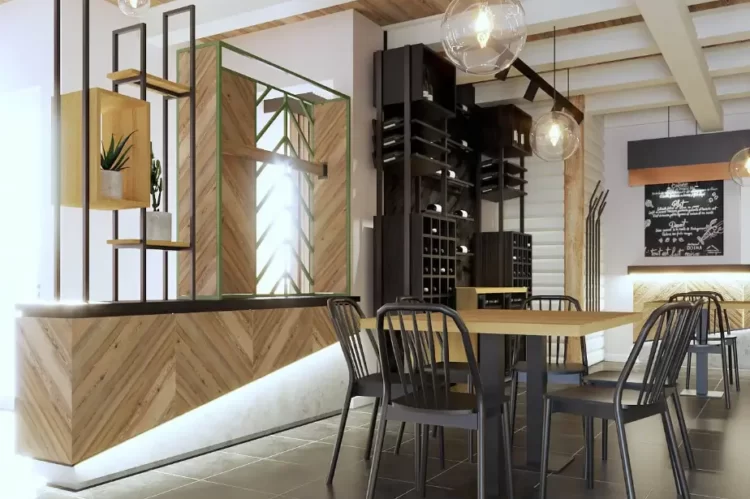 coperta pentru proiect de amenajare interioara restaurant in stil rustic