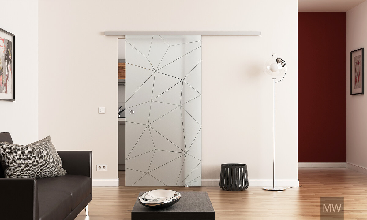randare 3d prezentare produs, usa glisanta din sticla, most wanted design randare 3d prezentare produs, usa glisanta din sticla, most wanted design