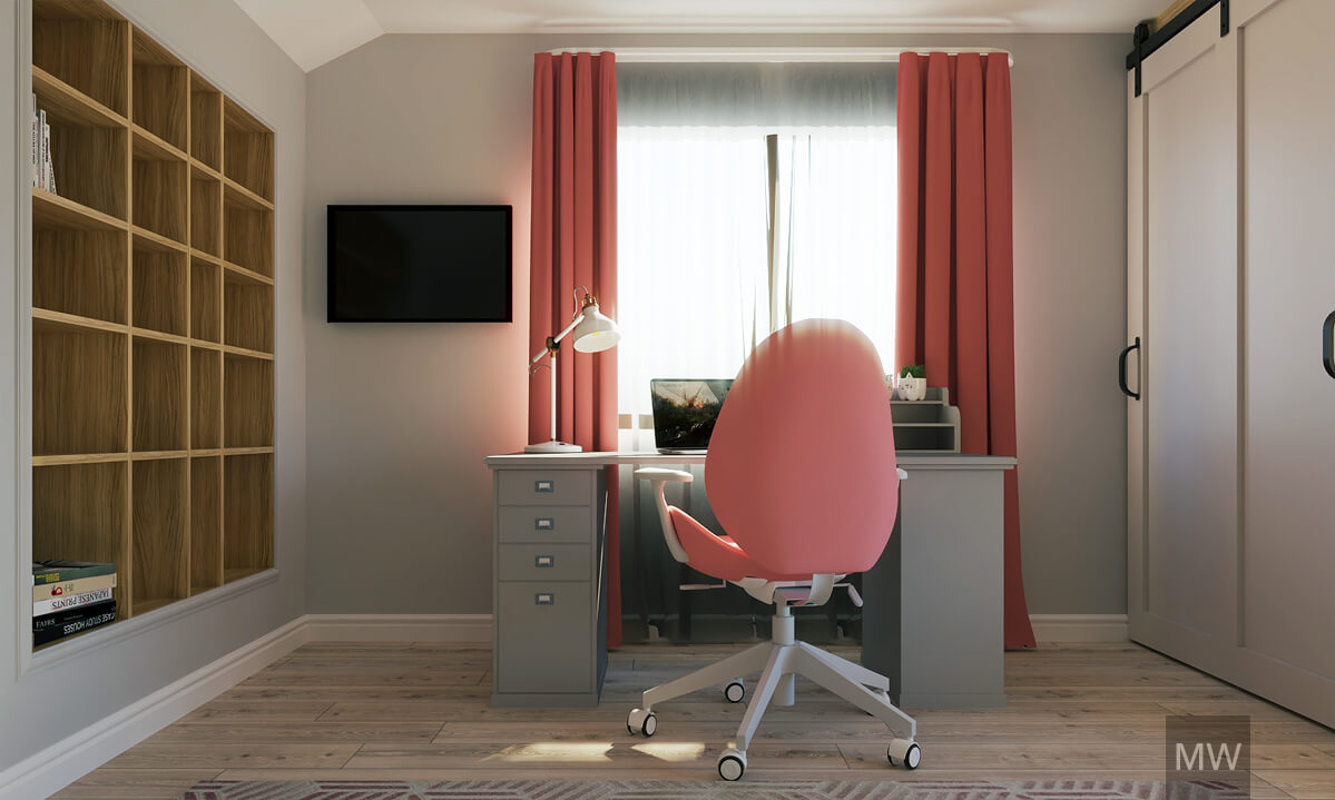 apartament DB amenajare interioara proiect mostwanted randare camera copil - 01 design interior cluj napoca design dormitor most wanted design camera tineret adolescent amenajare interioara