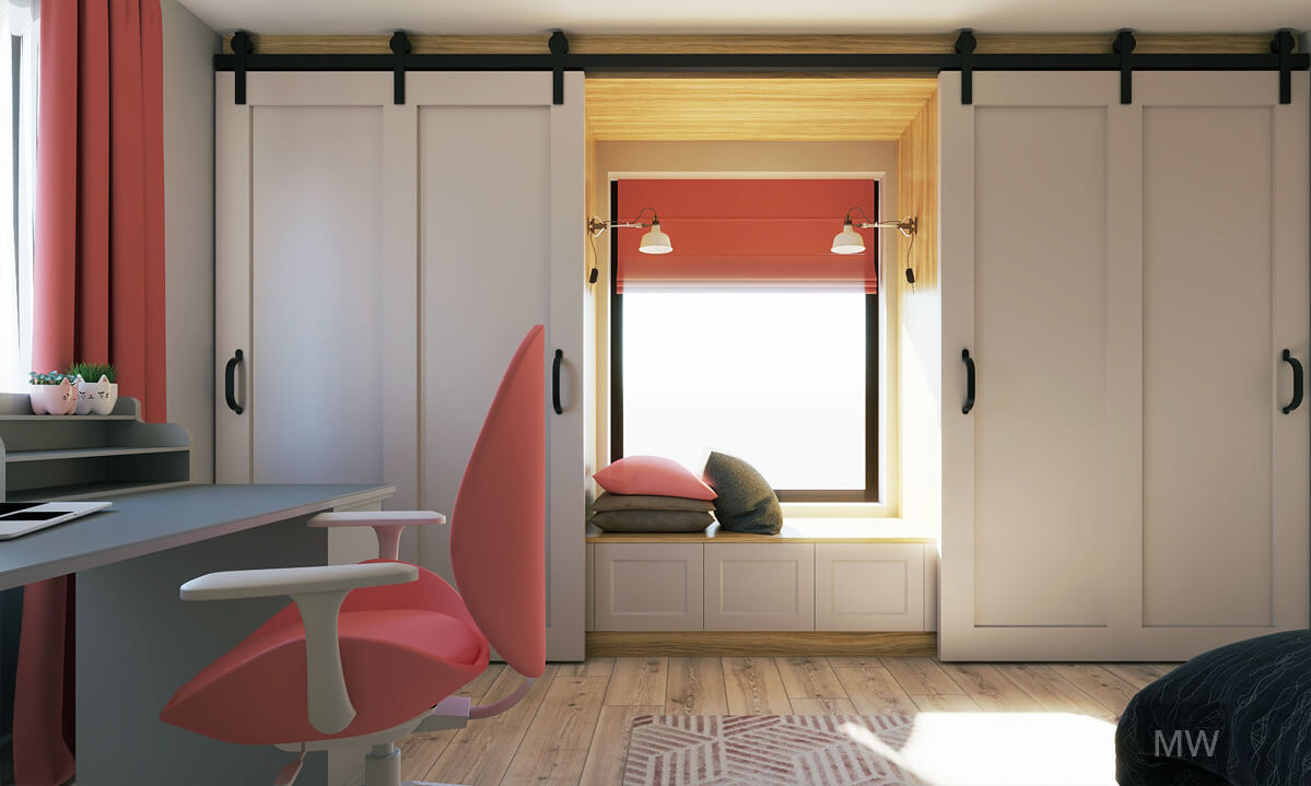 apartament DB amenajare interioara proiect mostwanted randare camera copil - 02 design interior cluj napoca design dormitor most wanted design camera tineret adolescent amenajare interioara