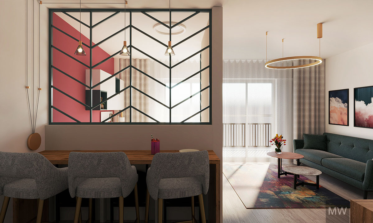 apartament ac design interior cluj napoca amenajare recompartimentare perete despartitor 06 o design interior living multifunctional most wanted design cluj apartament