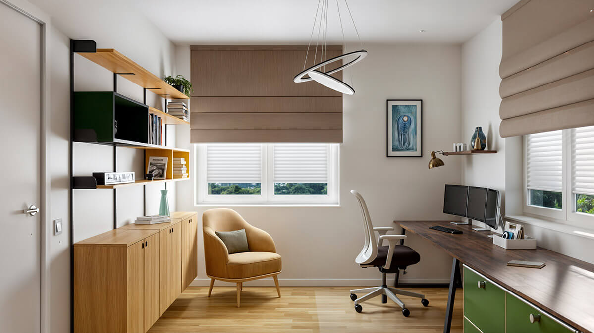birou acasa design interior cu spatii de depozitare si rafturi moderne birou acasa design interior cu spatii de depozitare si rafturi moderne